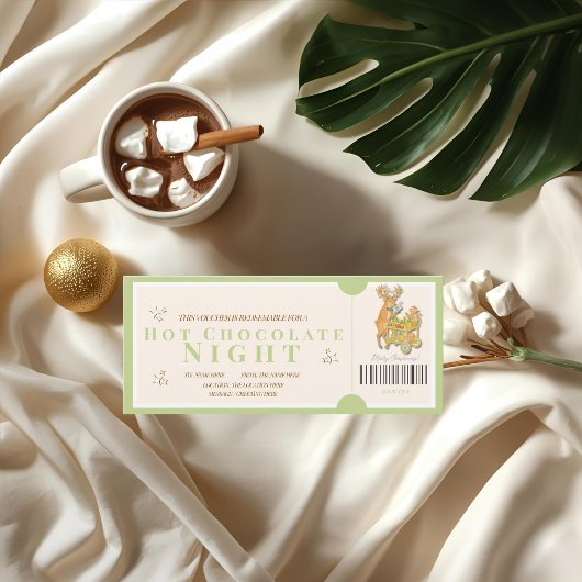 Tropical Christmas Hot Chocolate Voucher Kaart
