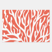 Tropical Christmas in juli wit zee koraalprint Inpakpapier Vel (Voorkant 3)