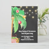 Tropical Christmas Kaart (Staand voorkant)