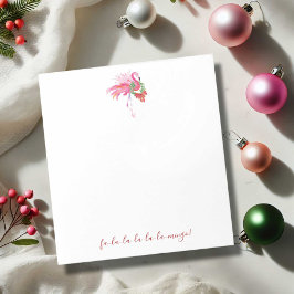 Tropical Christmas Notitieblokken Roze Flamingo
