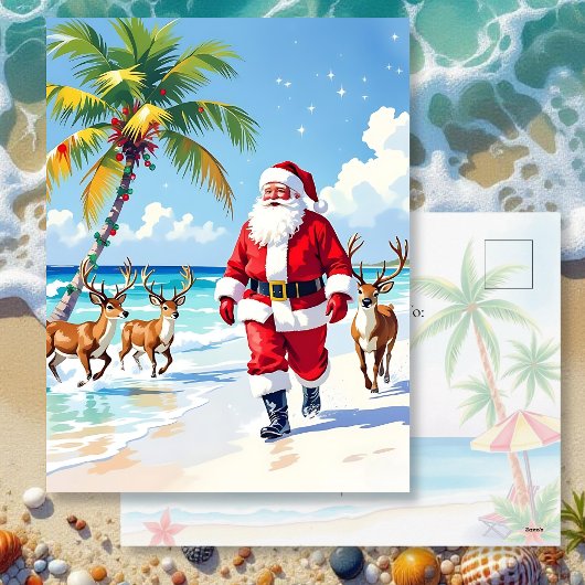 Tropical Christmas Personalized Feestdagenkaart