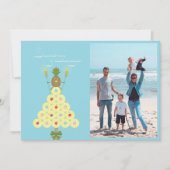 Tropical Christmas Photo Christmas Kaart (Voorkant)