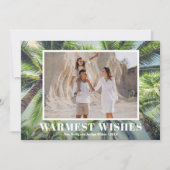 Tropical Christmas Photo Feestdagenkaart (Voorkant)