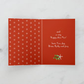 Tropical Christmas Photo Template Gevouwen Kaarten (Binnen)