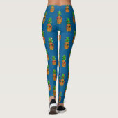 Tropical Christmas Pineapple Warm Xmas Leggings (Achterkant)