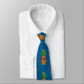 Tropical Christmas Pineapple Warm Xmas Stropdas (Gebonden)