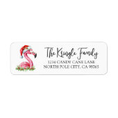 Tropical Christmas Return Address Label (Voorkant)