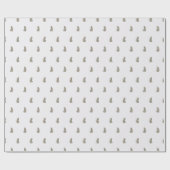 Tropical Christmas Sage Green White Palm Leaf Cadeaupapier (Vlak)