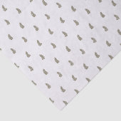 Tropical Christmas Sage Green White Palm Leaf Tissuepapier (Detail)