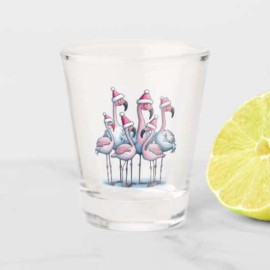Tropical Christmas Shot Glass Glas (Voorkant)