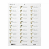 Tropical Christmas Starfish Retouradres Etiket (Full Sheet)