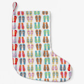 Tropical Christmas Teenslippers Strandvakantie Kleine Kerstsok (Voorkant)