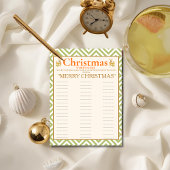 Tropical  Christmas Word game card Feestdagenkaart