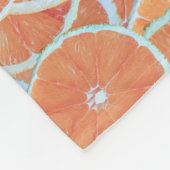 Tropical Citrus Fruit Oranges Tangerine Slices | Fleece Deken (Hoek)