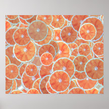Tropical Citrus Fruit Oranges Tangerine Slices |