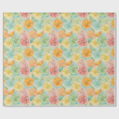 Tropical Citrus Watercolor Gift Wrap Cadeaupapier (Vlak)