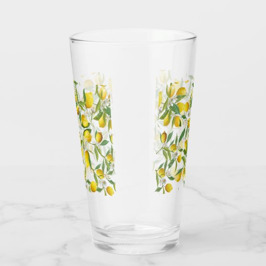 TROPICAL Citrus ZOMER FRUIT Bloem citroen Slice Glas (Rechts)