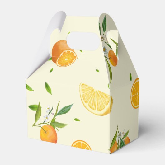 TROPICAL Citrus ZOMERFRUIT Sinaasappel citroenschi Bedankdoosjes (Achterkant)