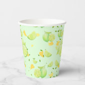 TROPICAL Citrus ZOMERFRUIT Sinaasappel citroenschi Papieren Bekers (Voorkant)