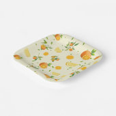 TROPICAL Citrus ZOMERFRUIT Sinaasappel citroenschi Papieren Bordje (Gebogen)