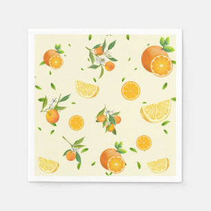 TROPICAL Citrus ZOMERFRUIT Sinaasappel citroenschi Servet