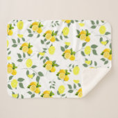 TROPICAL Citrus ZOMERFRUIT Sinaasappel citroenschi Sherpa Deken (Voorkant (horizontaal))