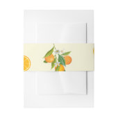 TROPICAL Citrus ZOMERFRUIT Sinaasappel citroenschi Uitnodigingen Wikkel (Voorkant Voorbeeld)