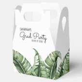 Tropical Classy Banana Leaf Graduation Party Bedankdoosjes (Geopend)