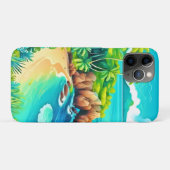 Tropical Coast Bliss Design Case-Mate iPhone Case (Achterkant (horizontaal))