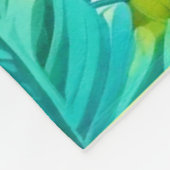 Tropical Coast Bliss Design Fleece Deken (Hoek)