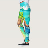 Tropical Coast Bliss Design Leggings (Links)