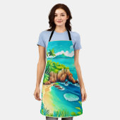 Tropical Coast Bliss Design Schort (Gedragen)