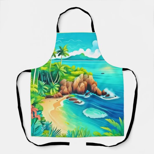 Tropical Coast Bliss Design Schort (Voorkant)