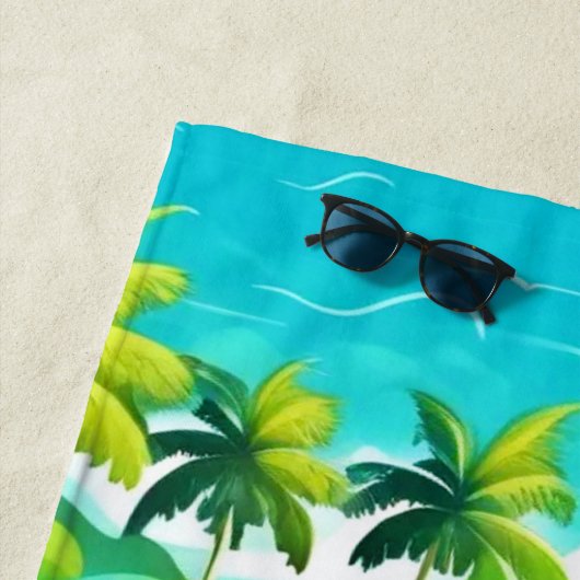 Tropical Coast Bliss Design Strandlaken (In situ)