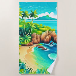 Tropical Coast Bliss Design Strandlaken