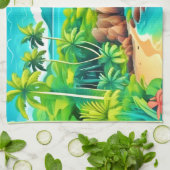 Tropical Coast Bliss Design Theedoek (Gevouwen)