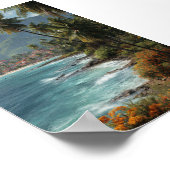 Tropical Coastal Village - Schilderachtig Ocean Ar Poster (Hoek)