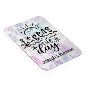 Tropical Cocktail Gepersonaliseerde Zeeen op de da Magneet (Rechterzijde)