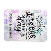 Tropical Cocktail Gepersonaliseerde Zeeen op de da Magneet (Horizontaal)