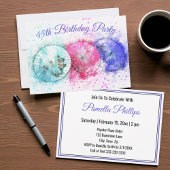 Tropical Cocktail Paraplu's 45th Verjaardag Uitnod Kaart