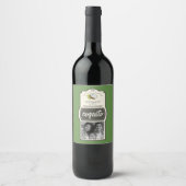 Tropical Coconut Coquito Christmas Drink Foto Wijn Etiket (Voorkant)