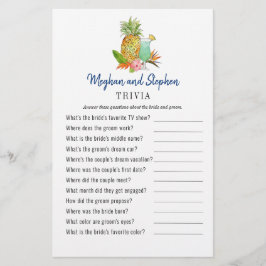 Tropical Couple's Douche Trivia spelletjes