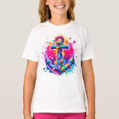 Tropical Cruise Christmas Anchor with Lights T-shirt (Voorkant)
