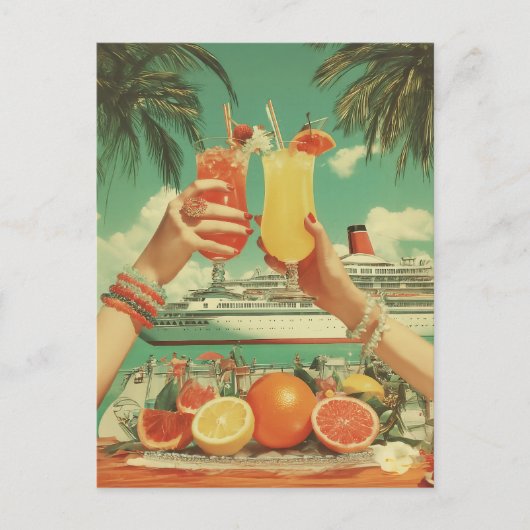 Tropical Cruise Cocktail Bliss Briefkaart (Voorkant)