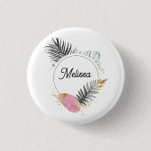 Tropical Custom Name Button (Voorkant)