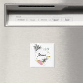 Tropical Custom Name Magnet (Insitu (Vaatwasser))