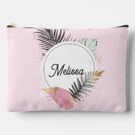 Tropical Custom Name Makeup Bag Etui