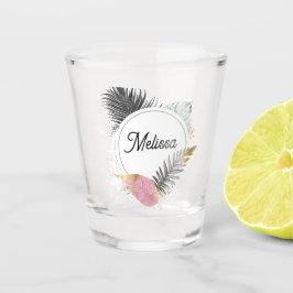 Tropical Custom Name Shot Glass  Shot Glas