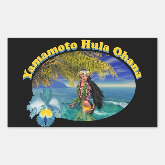 Tropical Custom voor Yamamoto Hula Ohana Stickers  (Voorkant)