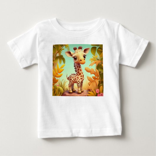 Tropical Cute Baby Giraffe Cartoon-37560 (Voorkant)